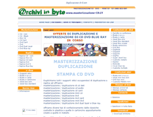 Tablet Screenshot of masterizzazione-cd.it